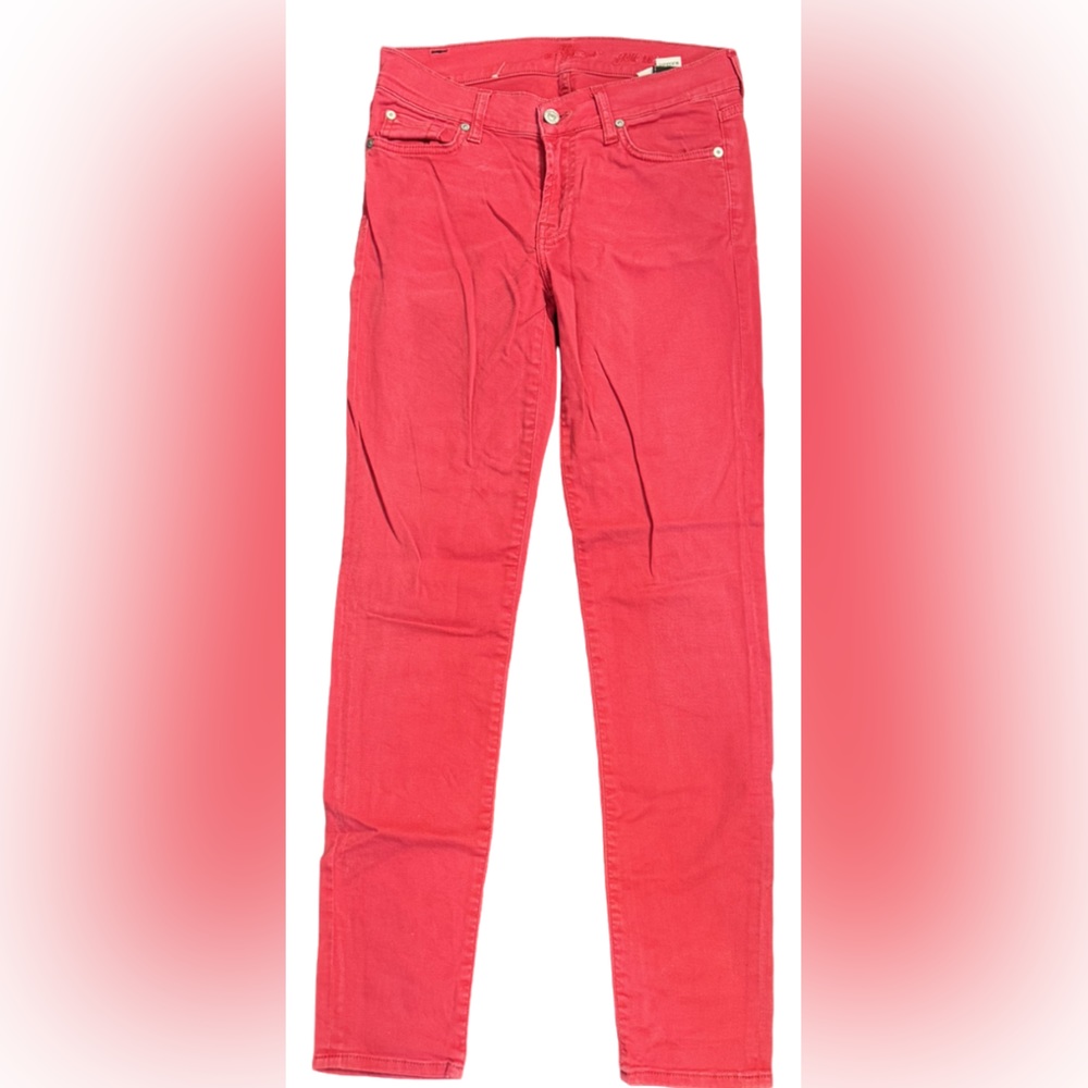 Seven for all mankind women’s red jean size 27